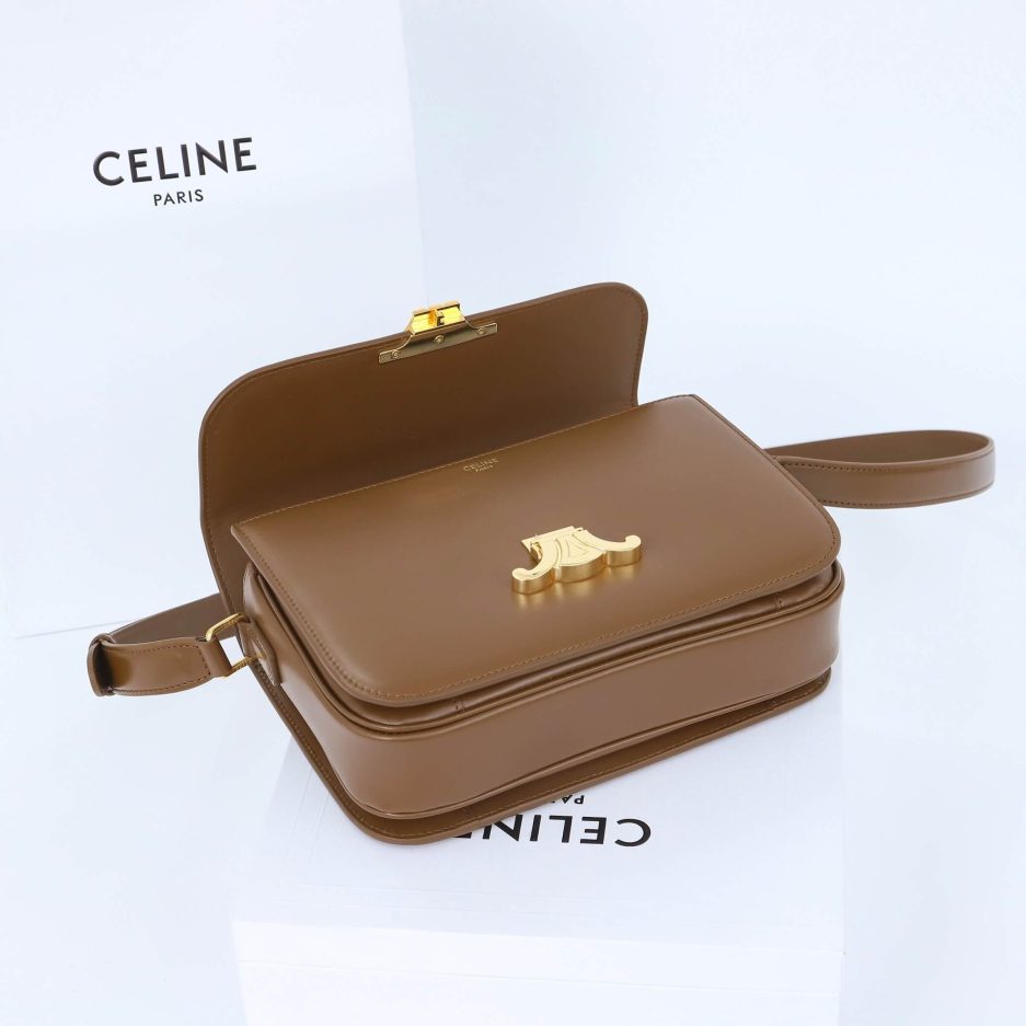 CELINE CLASSIQUE TRIOMPHE BAG IN CALFSKIN