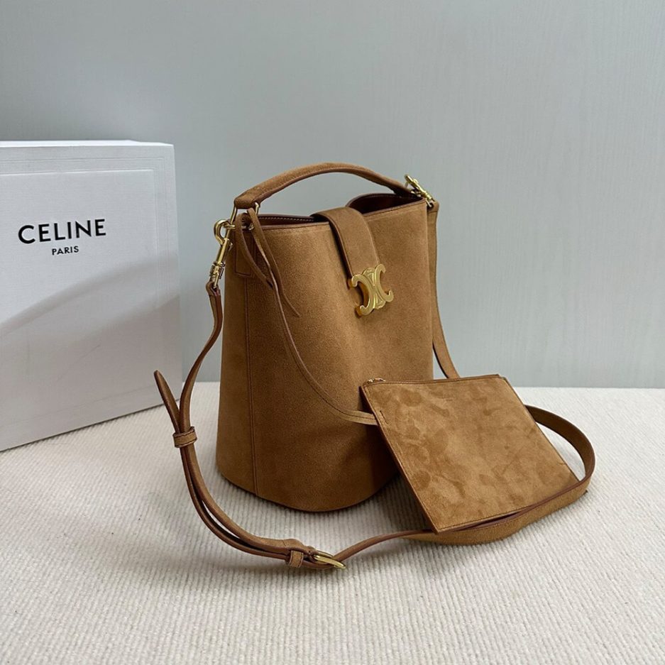 CELINE MEDIUM LOUISE BAG in SUEDE CALFSKIN