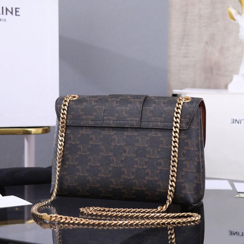 CELINE Medium Celine Victoire Bag in Triomphe Canvas