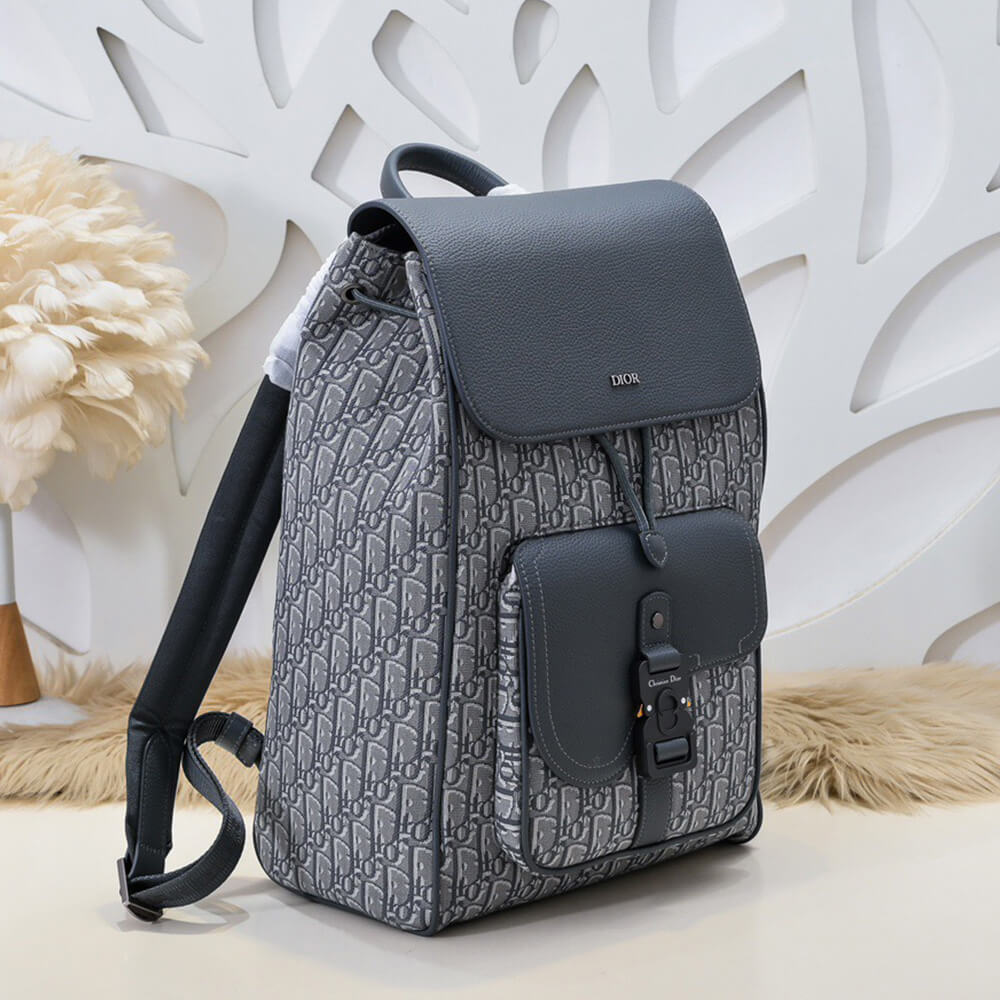 Dior Saddle Backpack with Flap(high-end grade)