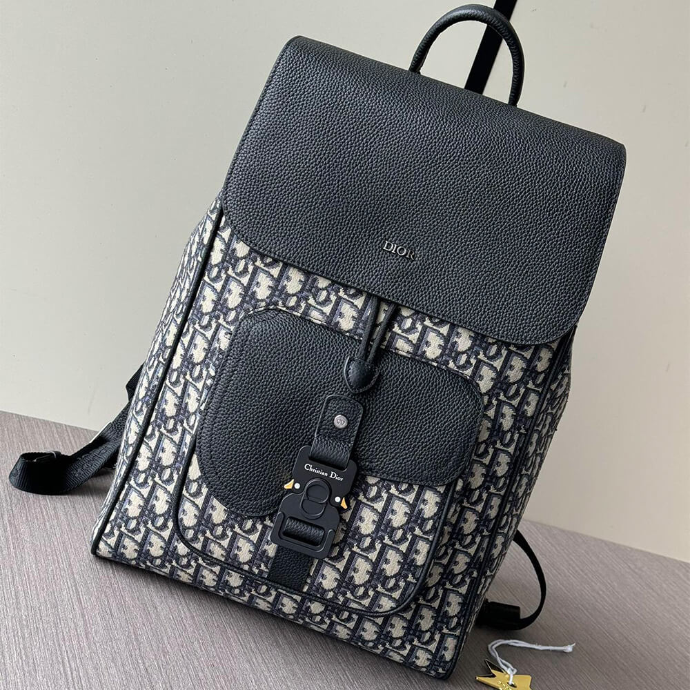 Dior Saddle Backpack with Flap(high-end grade)