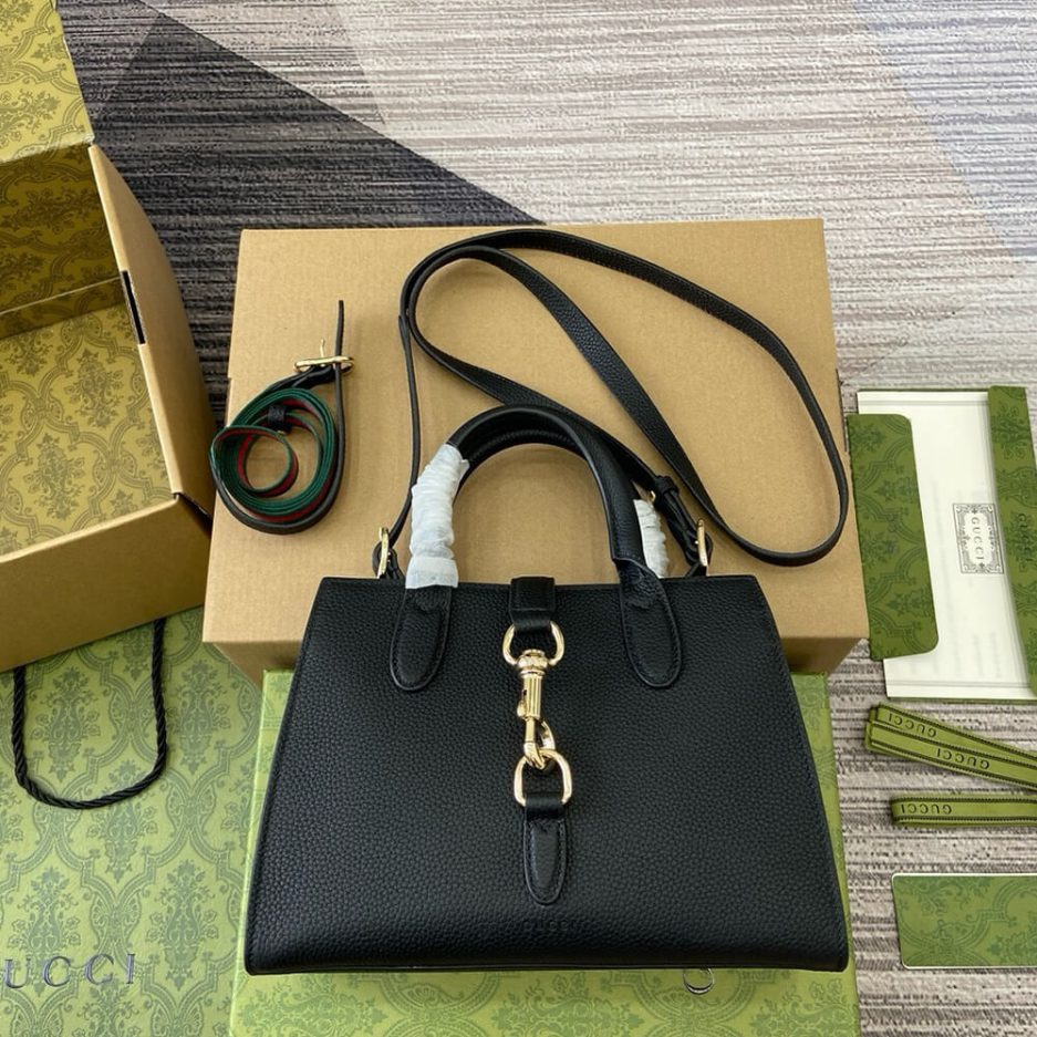 GUCCI SMALL TOTE BAG WITH HOOK CLOSURE