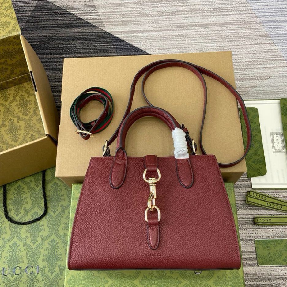 GUCCI SMALL TOTE BAG WITH HOOK CLOSURE