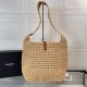 YSL Hobo Crochet bag in raffia and leather