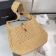 YSL Hobo Crochet bag in raffia and leather