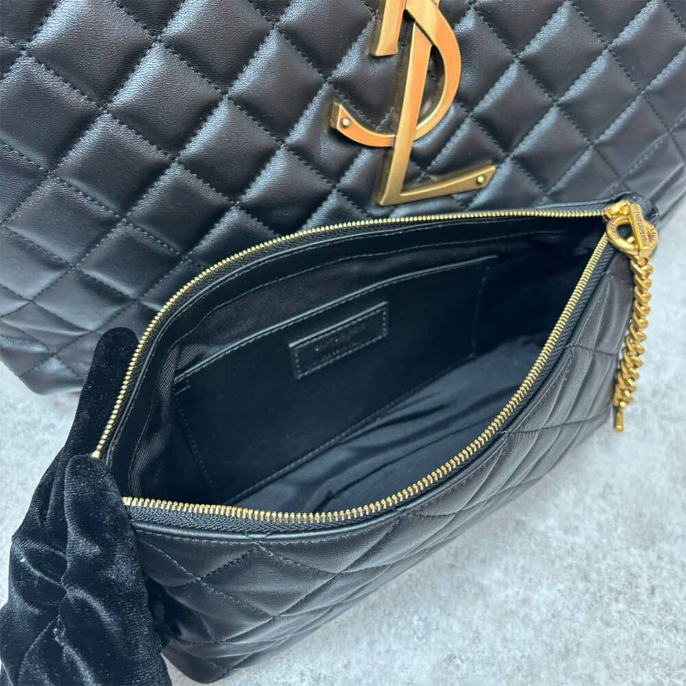 YSL ICARE MAXI SHOPPING BAG IN QUILTED LAMBSKIN(HIGH-END GRADE)