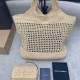 YSL ICARE SHOPPING BAG IN RAFFIA