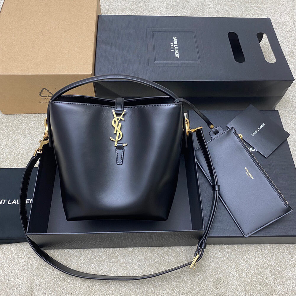 YSL LE 37 small in shiny leather